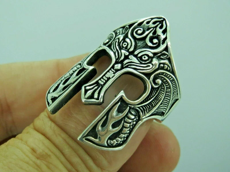 Turkish Handmade Jewelry 925 Sterling Silver Mask Design Men's Rings