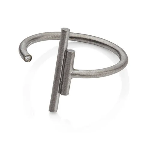 Fashion-Forward Jewelry At Exclusive Discounts Secret Silver Ring w. Diamond