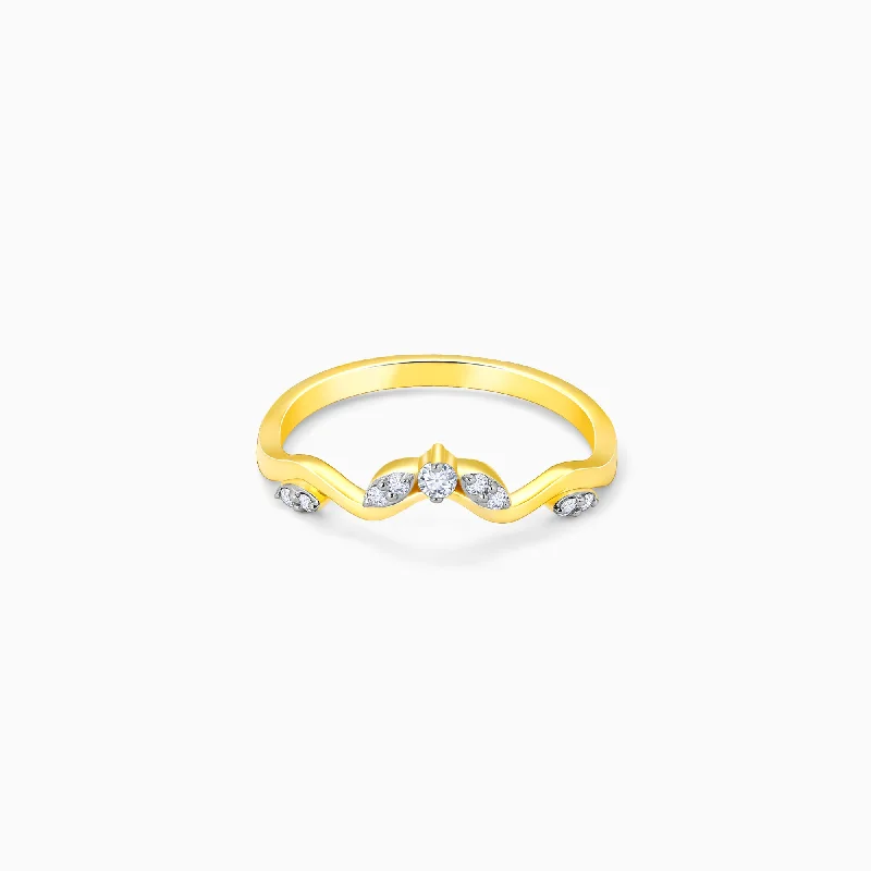 Gold Mysteries Of Life Diamond Ring