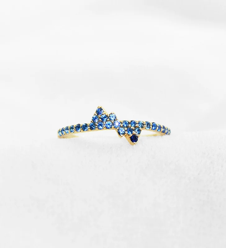 Limited-Time Offer On Premium Jewelry Collections Maria 14K Gold Ring w. Sapphires