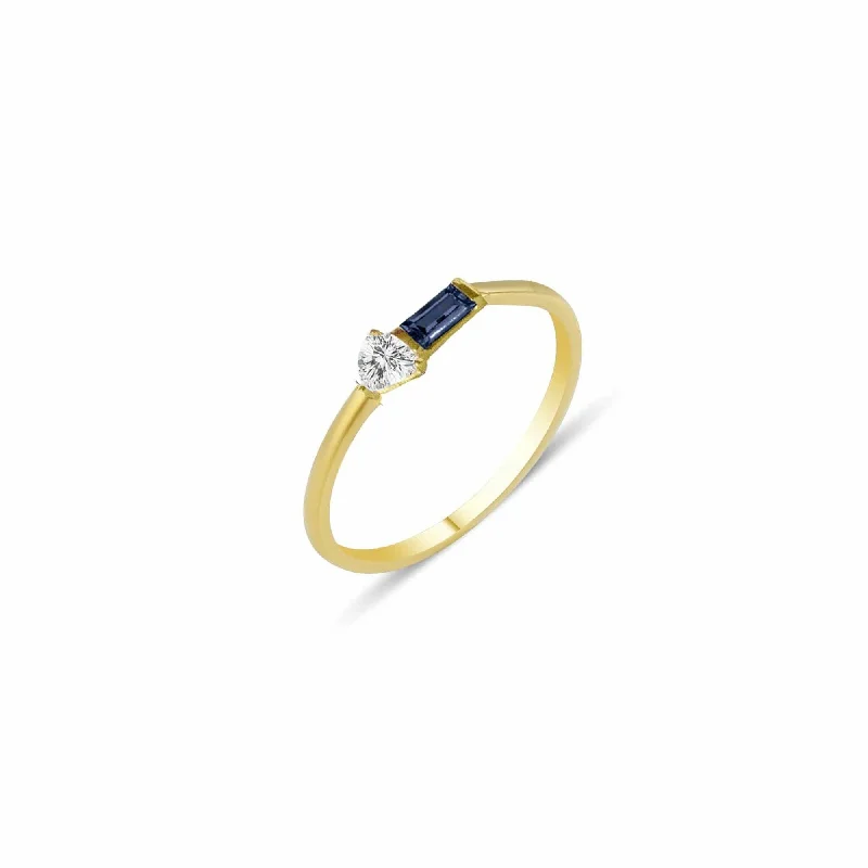 Jewelry Sale Bonanza – Grab Your Sparkle Now Eline 18K Gold Ring w. Sapphires