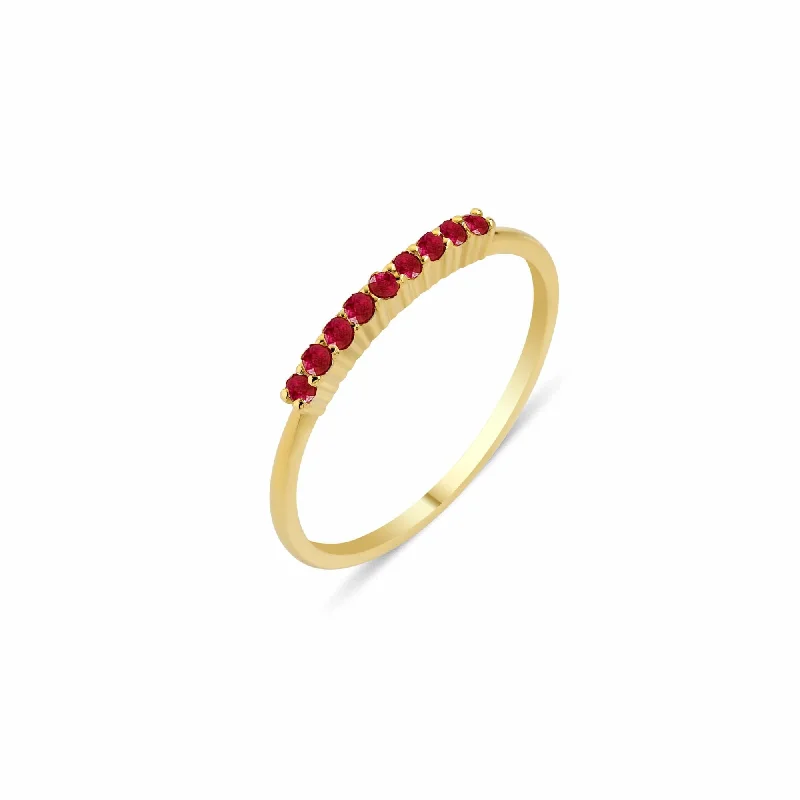 Best Jewelry Sale Prices – Limited-Time Offer Lara Bar 18K Gold Ring w. Rubies