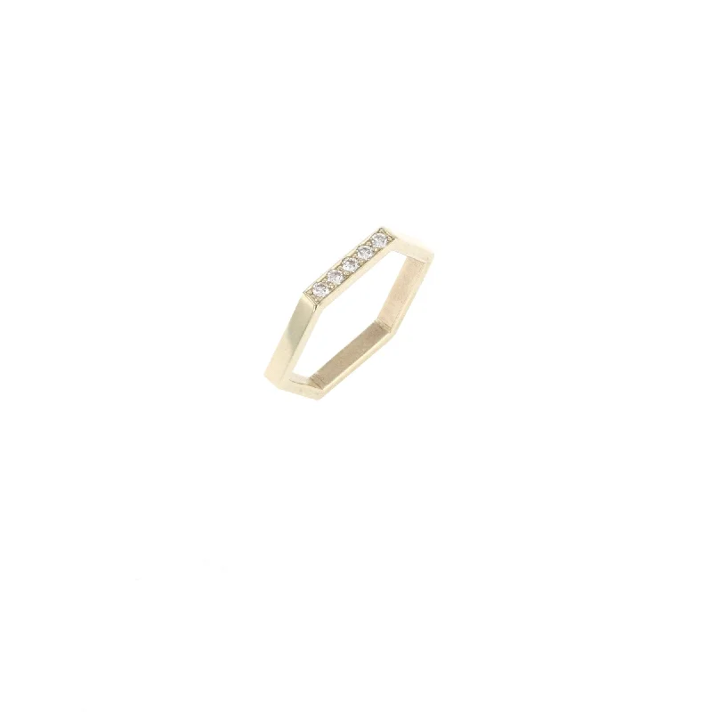 Best-Selling Jewelry Styles Now At Exclusive Discounts Classic Hexagon 14K Gold Ring