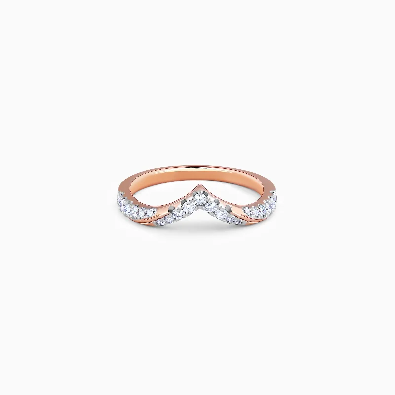 Rose Gold Vanki Love Diamond Ring