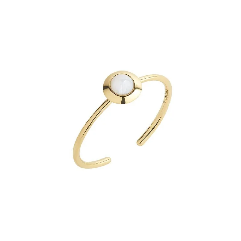 Timeless Elegance Now At Special Discounts Gems of Cosmo 18K Gold Ring w. Opal