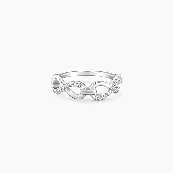 Silver Twinfinity Ring