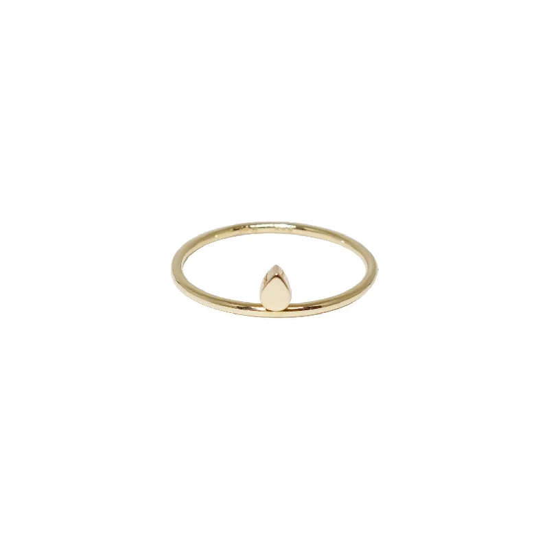 Elegant Necklaces And Bracelets At Limited-Time Offers Droplet 14K Gold Ring