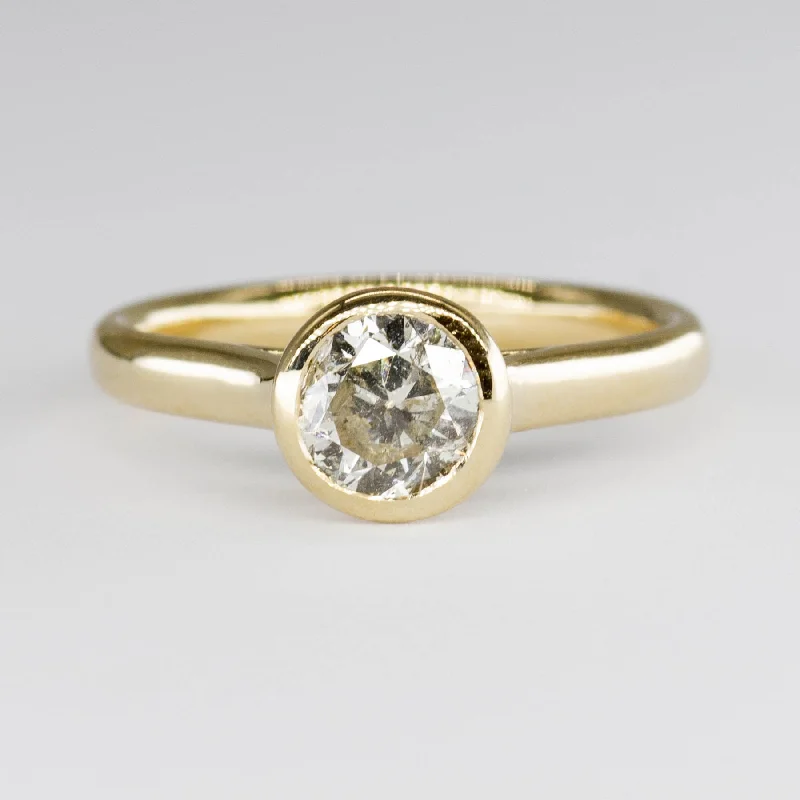 Unmissable Jewelry Sale – Shop Before It's Too Late '100 Ways' 14k Yellow Gold Bezel Set Solitaire Ring | 1.01ct | SZ 6.75