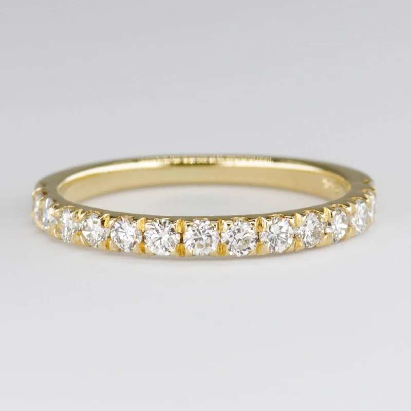 Grab Stylish Jewelry Before The Sale Ends '100 Ways' 14k Yellow Gold Semi Eternity Ring| 0.50 ctw | SZ 6