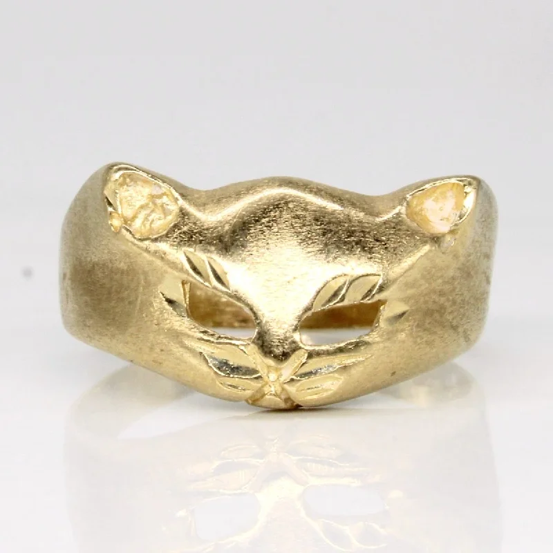 Shop Fine Jewelry With Exclusive Savings 10k Yellow Gold Cat Ring | SZ 7.25 |