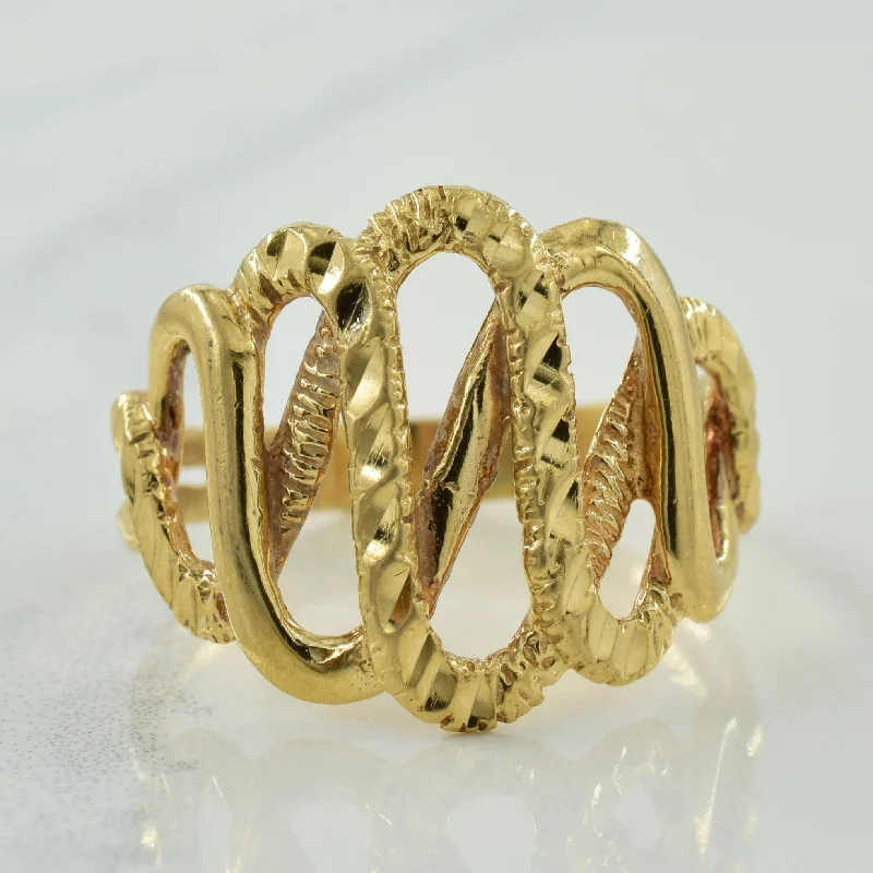 Affordable Gold-Plated Jewelry For Modern Fashion 10k Yellow Gold Ring | SZ 8.75 |