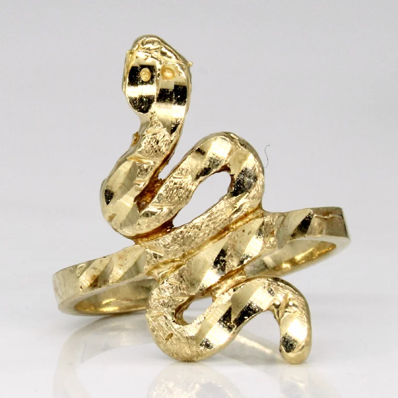 Last Chance To Grab Your Favorite Jewelry At A Discount 10k Yellow Gold Snake Ring | SZ 5.75 |