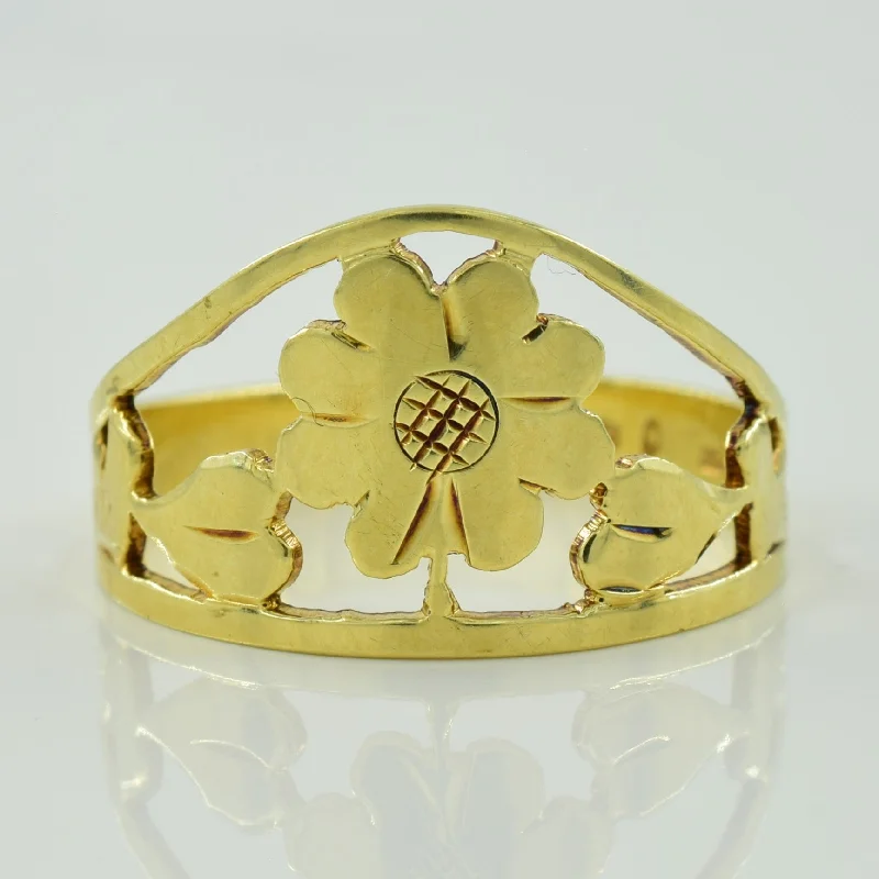 Personalized Jewelry Sale – Meaningful Gifts At Great Prices 14k Yellow Gold Floral Ring | SZ 8 |