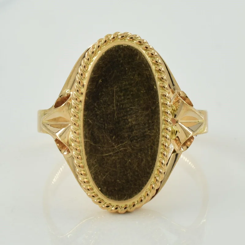 Shop Fine Jewelry With Exclusive Savings 14k Yellow Gold Signet Ring | SZ 9.5 |