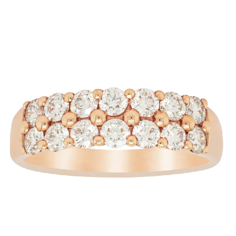 Elegant Rose Gold Jewelry For A Stylish Touch 18ct Rose Gold 1.00ct Diamond Apollo Ring