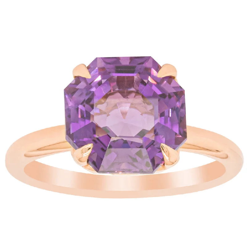 Your Dream Jewelry At Dream Prices – Shop Now 18ct Rose Gold Amethyst Octavia Ring