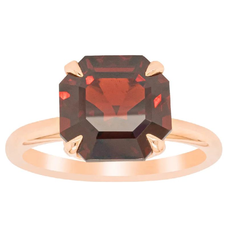 Affordable Elegance – Premium Jewelry At Special Prices 18ct Rose Gold Garnet Octavia Ring