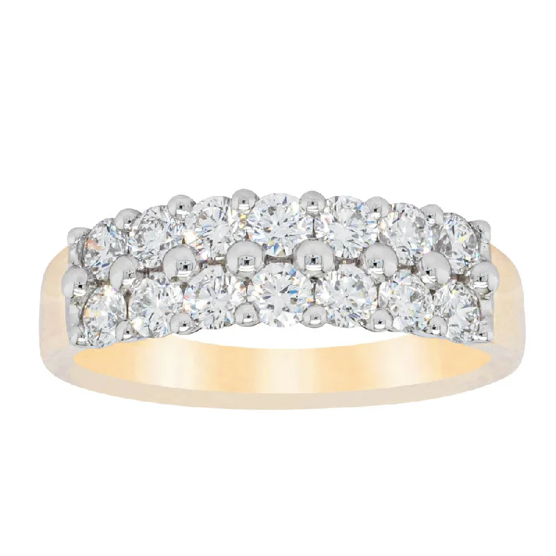 Shop Dazzling Jewelry At The Best Prices 18ct Yellow Gold 1.00ct Diamond Apollo Ring