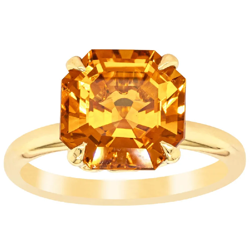 Celebrate Every Occasion With Sparkling Savings 18ct Yellow Gold Citrine Octavia Ring