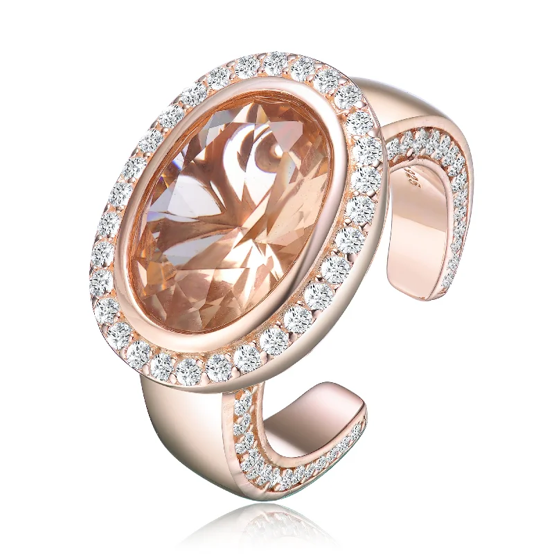 Timeless Elegance At Unbelievable Discounts Monfort Morganite Cocktail Ring
