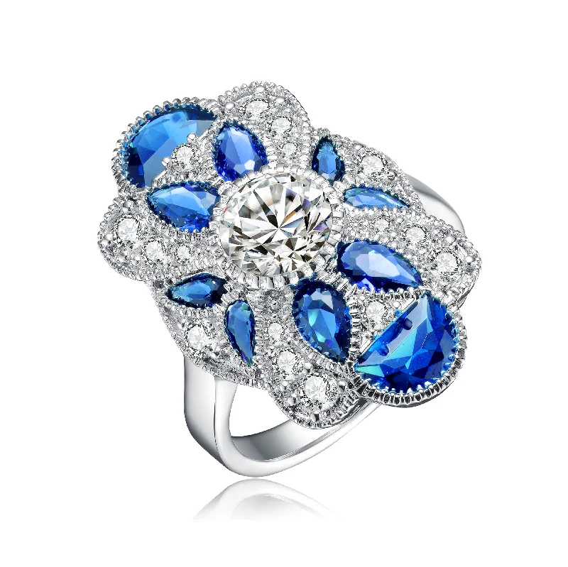Must-Have Jewelry At Irresistible Discounts Dauphine Blue Cocktail Ring
