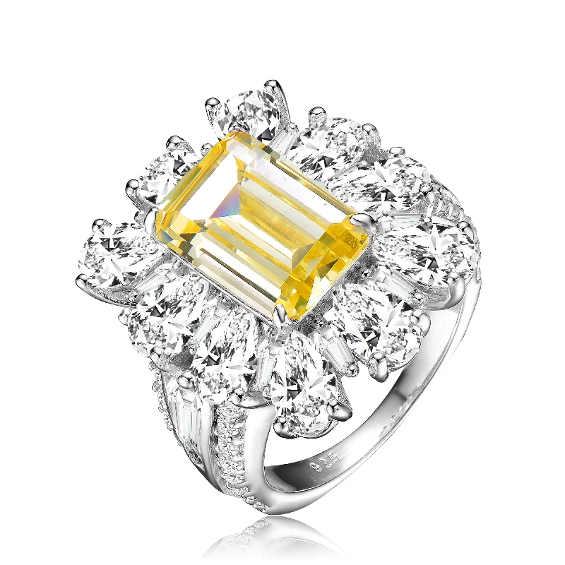 Sparkle For Less – Shop Our Limited-Time Jewelry Deals .925 Sterling Silver Yellow Cubic Zirconia Halo Cocktail Ring Sparkle For Less – Shop Our Limited-Time Jewelry Deals .925 Sterling Silver Yellow Cubic Zirconia Halo Cocktail Ring