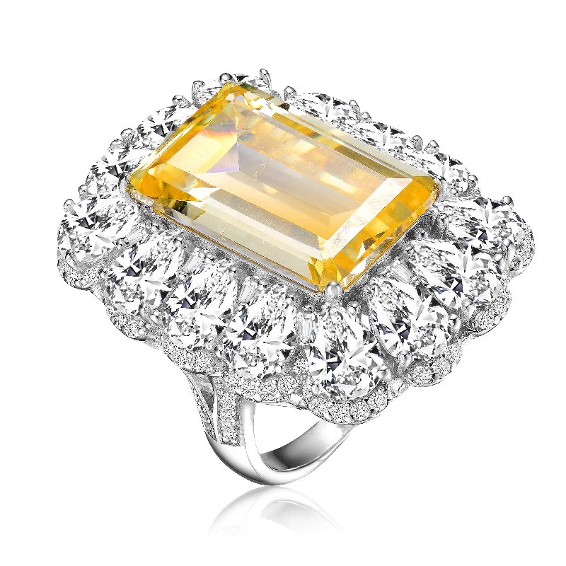 Grab Exquisite Jewelry At The Lowest Prices Dauphine Champagne Rectangular Limited Edition Ring Grab Exquisite Jewelry At The Lowest Prices Dauphine Champagne Rectangular Limited Edition Ring