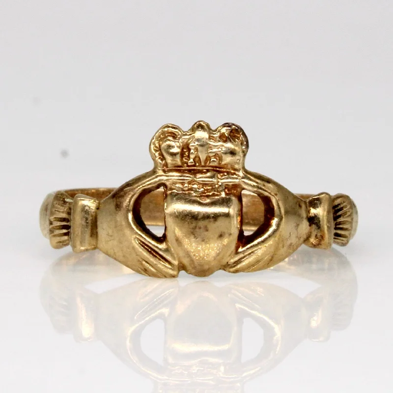 Luxury Jewelry Sale – Elegant Styles At Unbeatable Prices Hallmarked 9k Yellow Gold Claddagh Ring | SZ 8.25 |