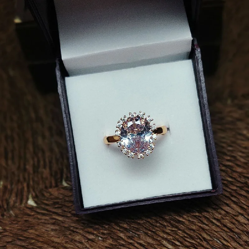 Shop Dazzling Jewelry With Special Promotional Discounts Aamrapali Gold Plated Austrian Stone Ring Shop Dazzling Jewelry With Special Promotional Discounts Aamrapali Gold Plated Austrian Stone Ring