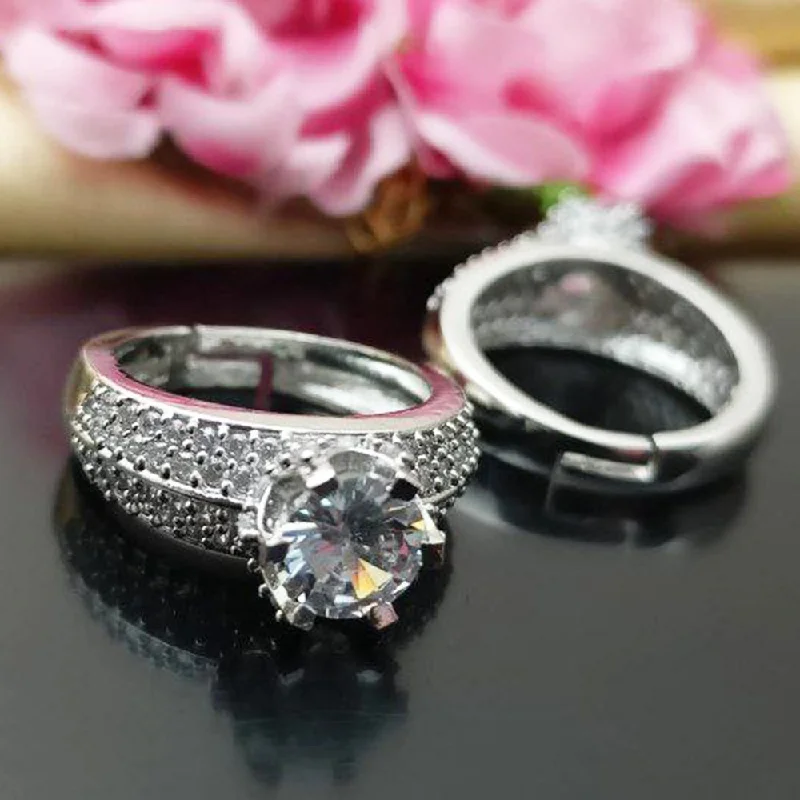 Don't Miss Our Biggest Jewelry Sale Of The Season Aamrapali Silver Plated Austrian Stone Ring