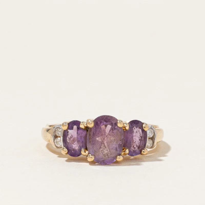 Exclusive Gemstone Jewelry Markdowns – Shop Now Amethyst & Diamond Ring | 1.70ctw, 0.06ctw | SZ 7 |