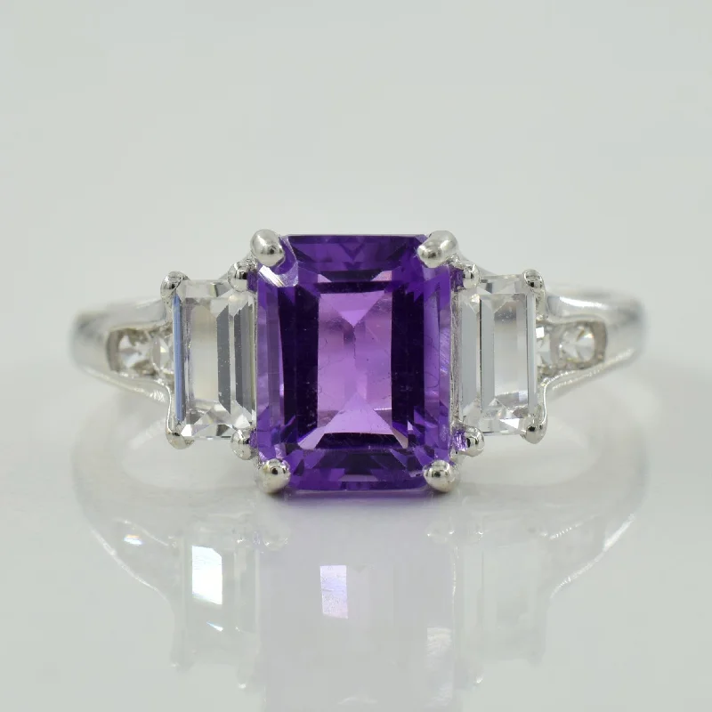 Seasonal Jewelry Clearance – Best Styles At The Lowest Prices Amethyst & White Topaz Ring | 1.70ct, 0.50ctw | SZ 7 |