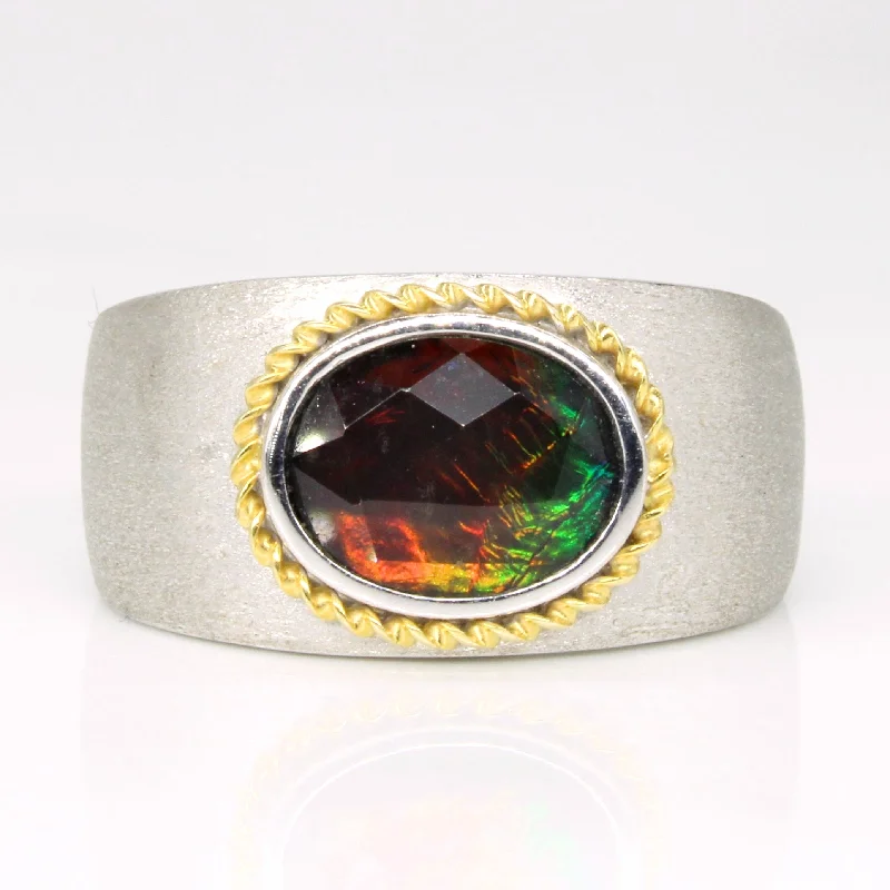 Handcrafted Jewelry Sale – Unique Designs At Low Prices Ammolite Cocktail Ring | 1.70ct | SZ 6 |