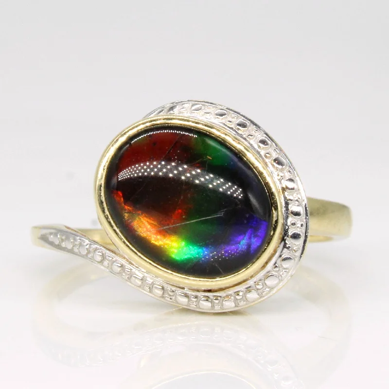 Special Offers On Handcrafted And Designer Jewelry Ammolite Cocktail Ring | 2.00ct | SZ 6.75 |