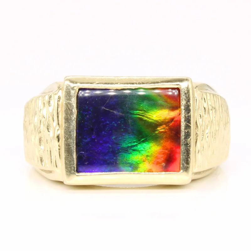 High-End Sparkle, Low-End Prices – Jewelry Sale Live Ammolite Cocktail Ring | 4.00ct | SZ 9.75 |