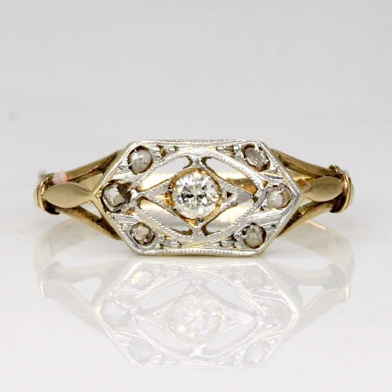 Sparkle For Less – Shop Our Limited-Time Jewelry Deals Art Deco Diamond Ring | 0.12ctw | SZ 6 |