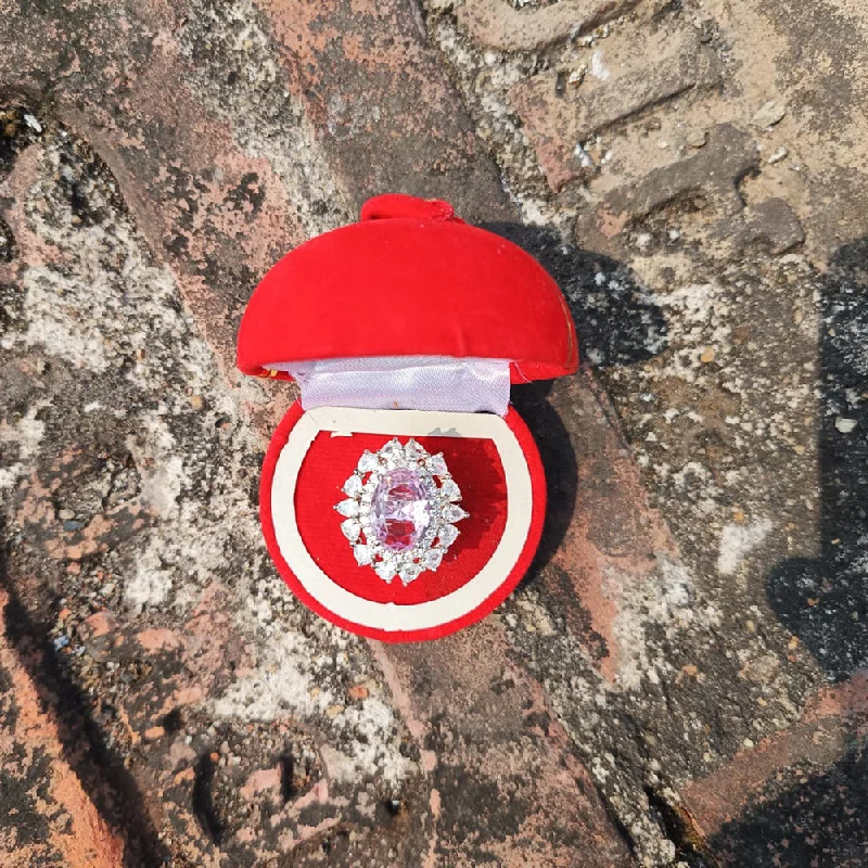 Timeless Elegance Now At Special Discounts BK Fashion Silver Plated AD Ring