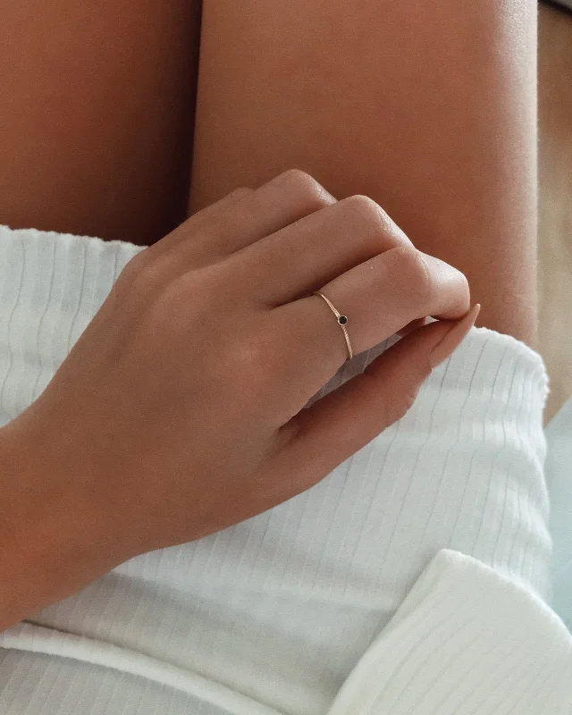 Flash Deals On Fine Jewelry – Shop Before It's Gone Black CZ Ring - 14k Yellow Gold Fill Flash Deals On Fine Jewelry – Shop Before It's Gone Black CZ Ring - 14k Yellow Gold Fill
