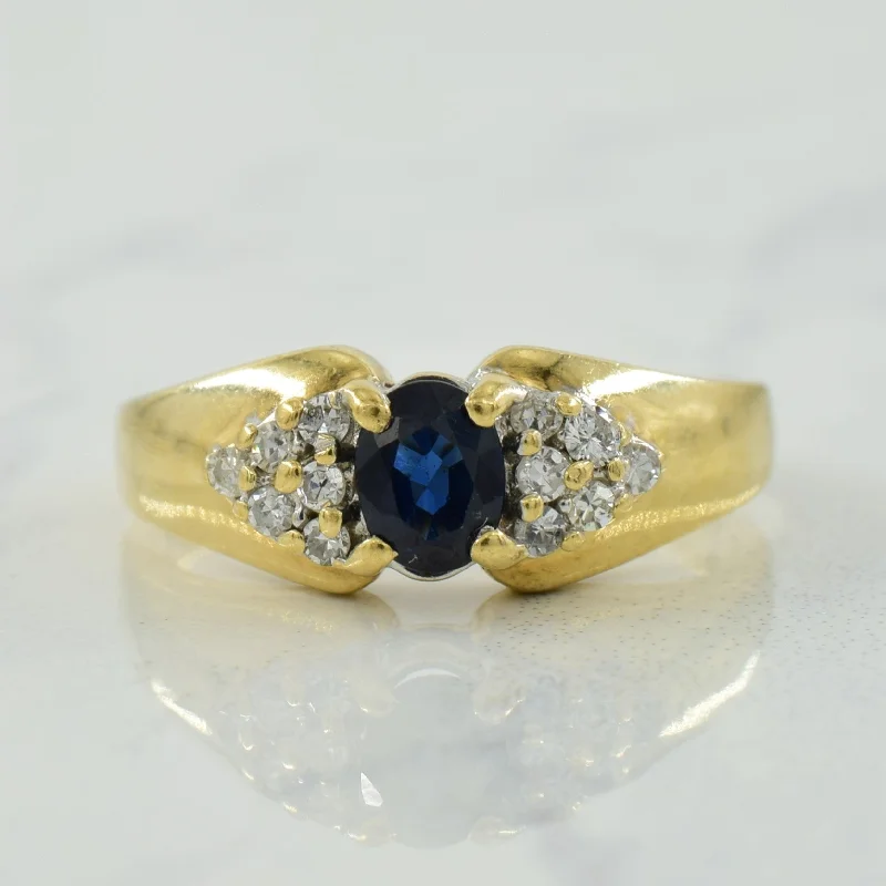 Trending Jewelry Now At Unbeatable Prices Blue Sapphire & Diamond Ring | 0.40ct, 0.10ctw | SZ 6.25 |