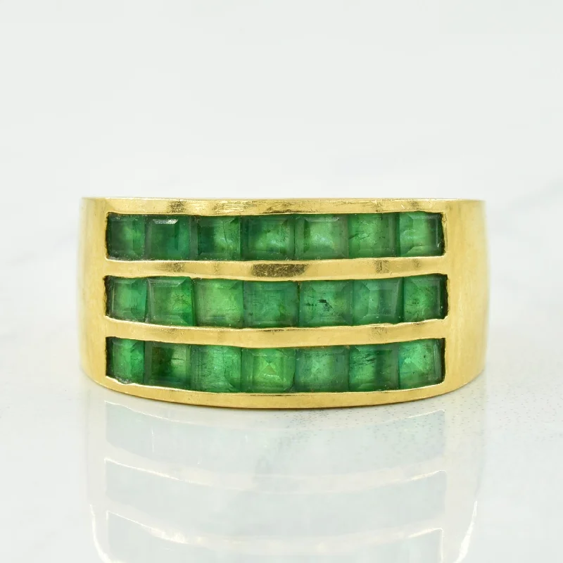 Unmissable Deals On Handmade Jewelry Collections Channel Set Emerald Ring | 1.90ctw | SZ 8.25 |