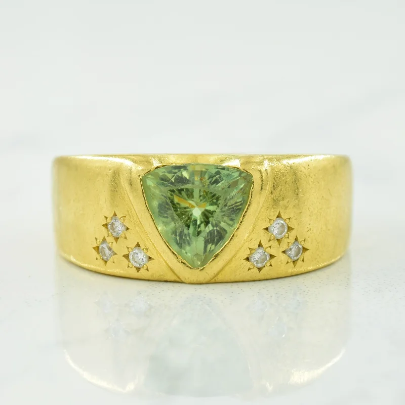 Jewelry Sale Bonanza – Grab Your Sparkle Now Chrysoberyl & Diamond Ring | 1.47ct, 0.06ctw | SZ 6.75 |