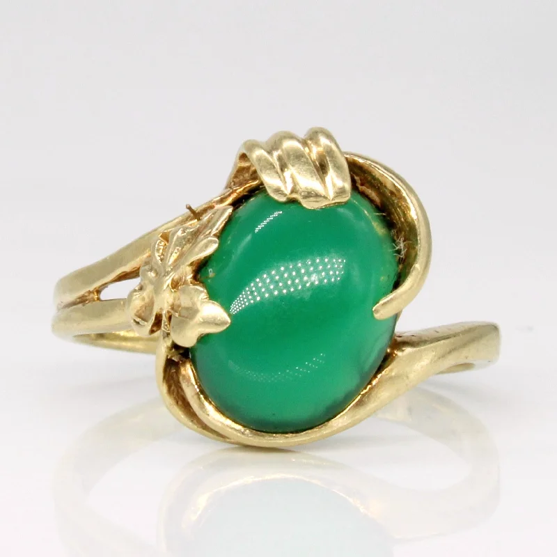 Personalized Jewelry Sale – Unique Gifts At Low Prices Chrysoprase Cocktail 10k Ring | 2.20ct | SZ 4.5 |