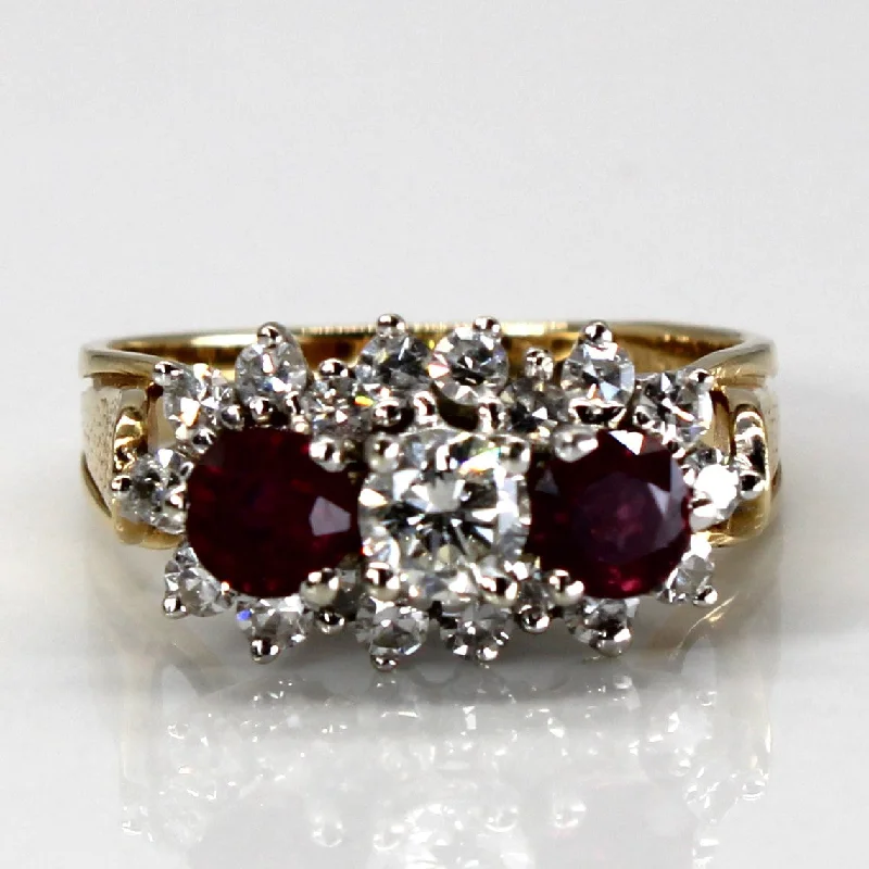 Dazzle With Discounts – Shop Jewelry On Sale Diamond and Ruby 14k  Ring | 0.25 ct, 0.54ctw and 0.7ctw | SZ 5.25 |