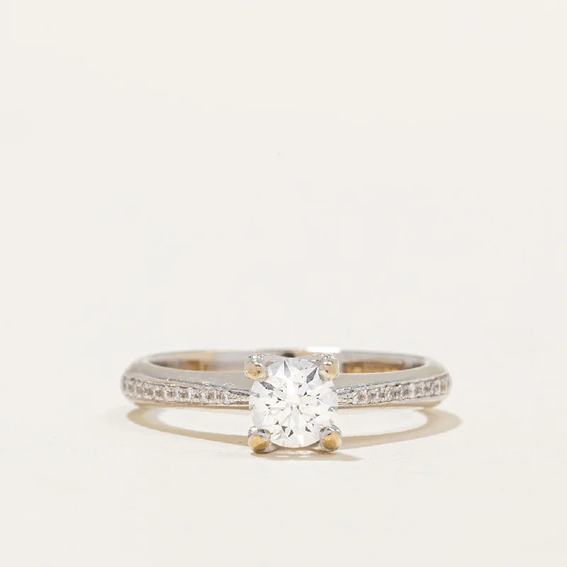 Don't Miss These Dazzling Jewelry Discounts Solitaire Diamond 18k Ring | 0.46ct, 0.06ctw | SZ 5.25 |