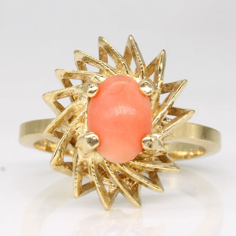 Shop Fine Jewelry With Amazing Deals Coral Cocktail Ring | 1.00ct | SZ 6.25 |