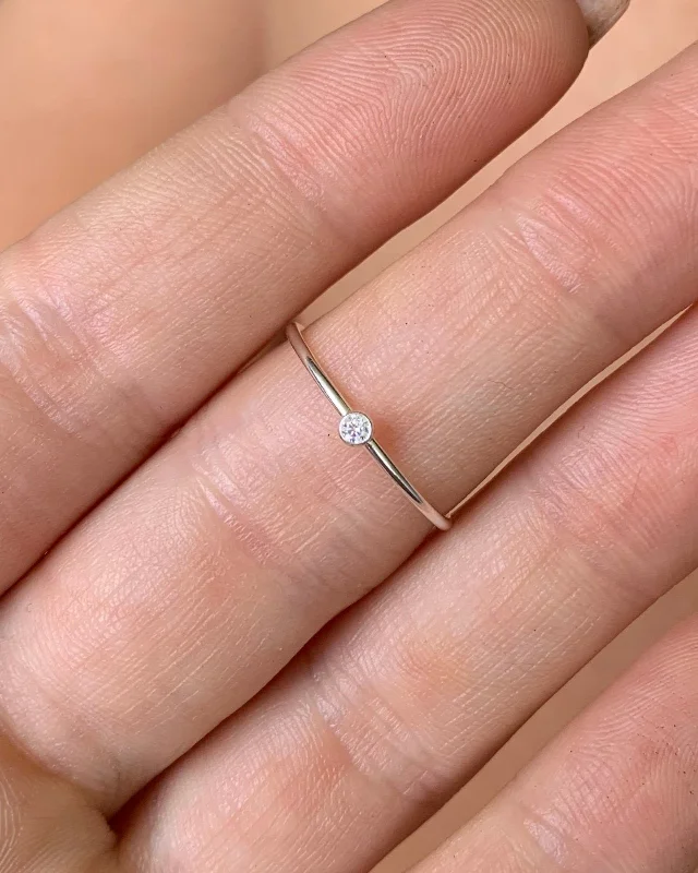Shop Modern Jewelry Collections With Exclusive Discounts White CZ Ring - Sterling Silver Shop Modern Jewelry Collections With Exclusive Discounts White CZ Ring - Sterling Silver