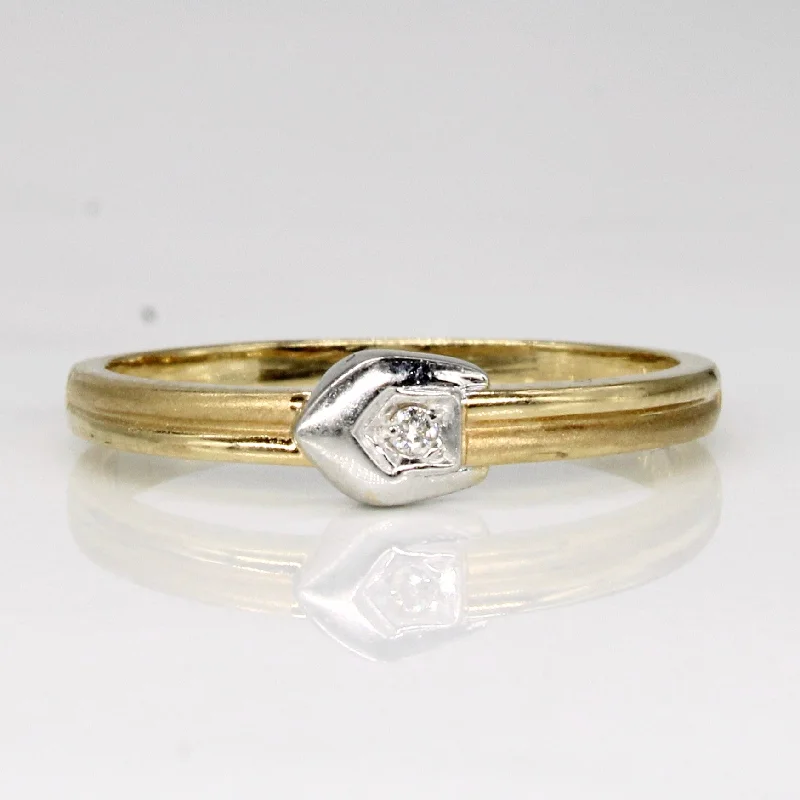 Unmissable Jewelry Clearance – Final Reductions Diamond Buckle Ring | 0.01ct | SZ 6.25 |