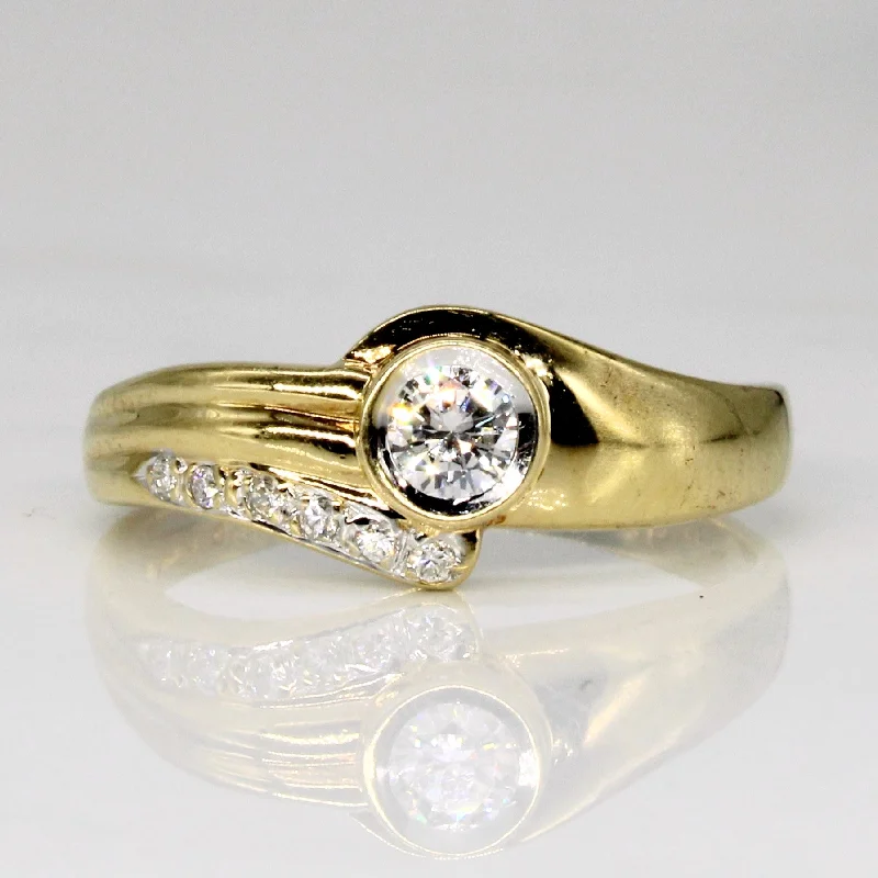 Elevate Your Jewelry Collection With Limited-Time Savings Diamond Bypass Ring | 0.22ctw | SZ 7 |