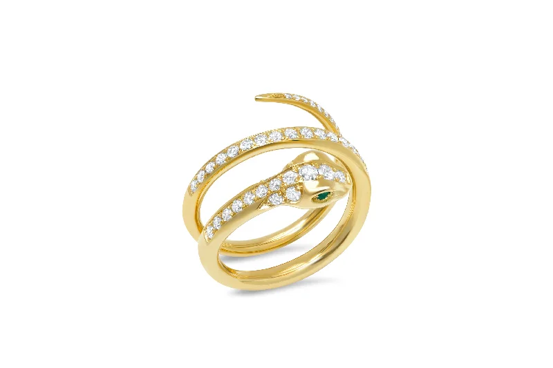 Final Call – Shop Exquisite Jewelry Before It's Gone Diamond Double Wrap Snake Ring