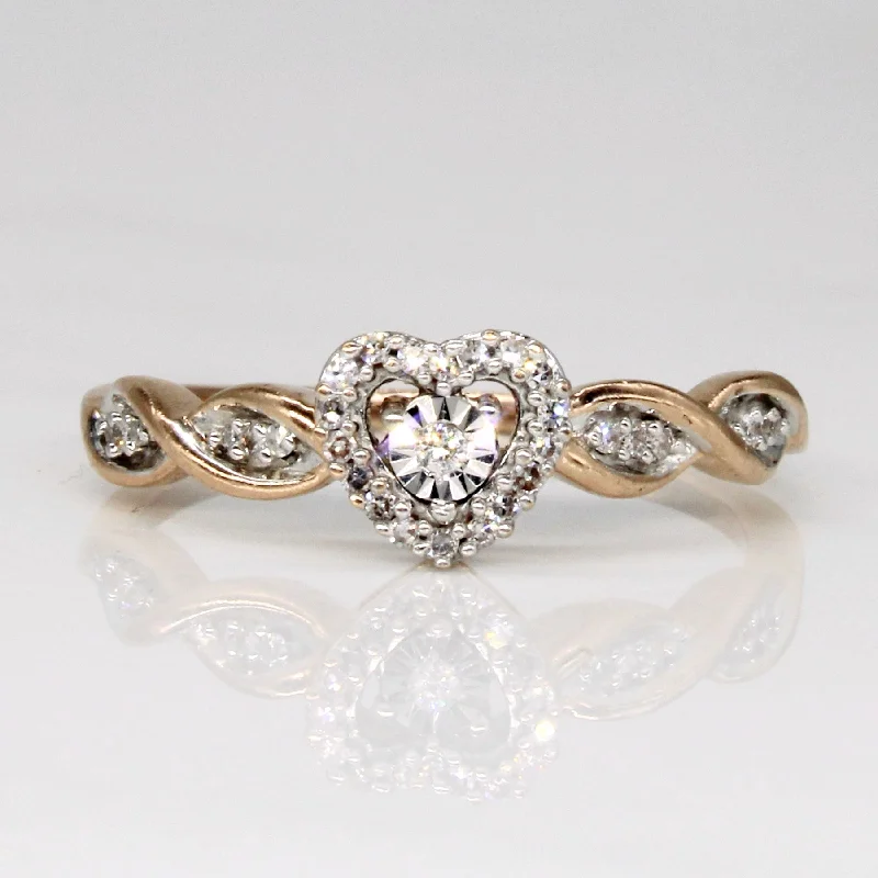 Timeless Jewelry Styles At Wallet-Friendly Prices Diamond Heart Ring | 0.05ctw | SZ 7.25 |